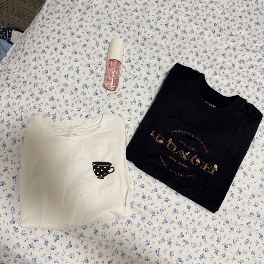Coach Black Short Sleeve Tee Casual Essential